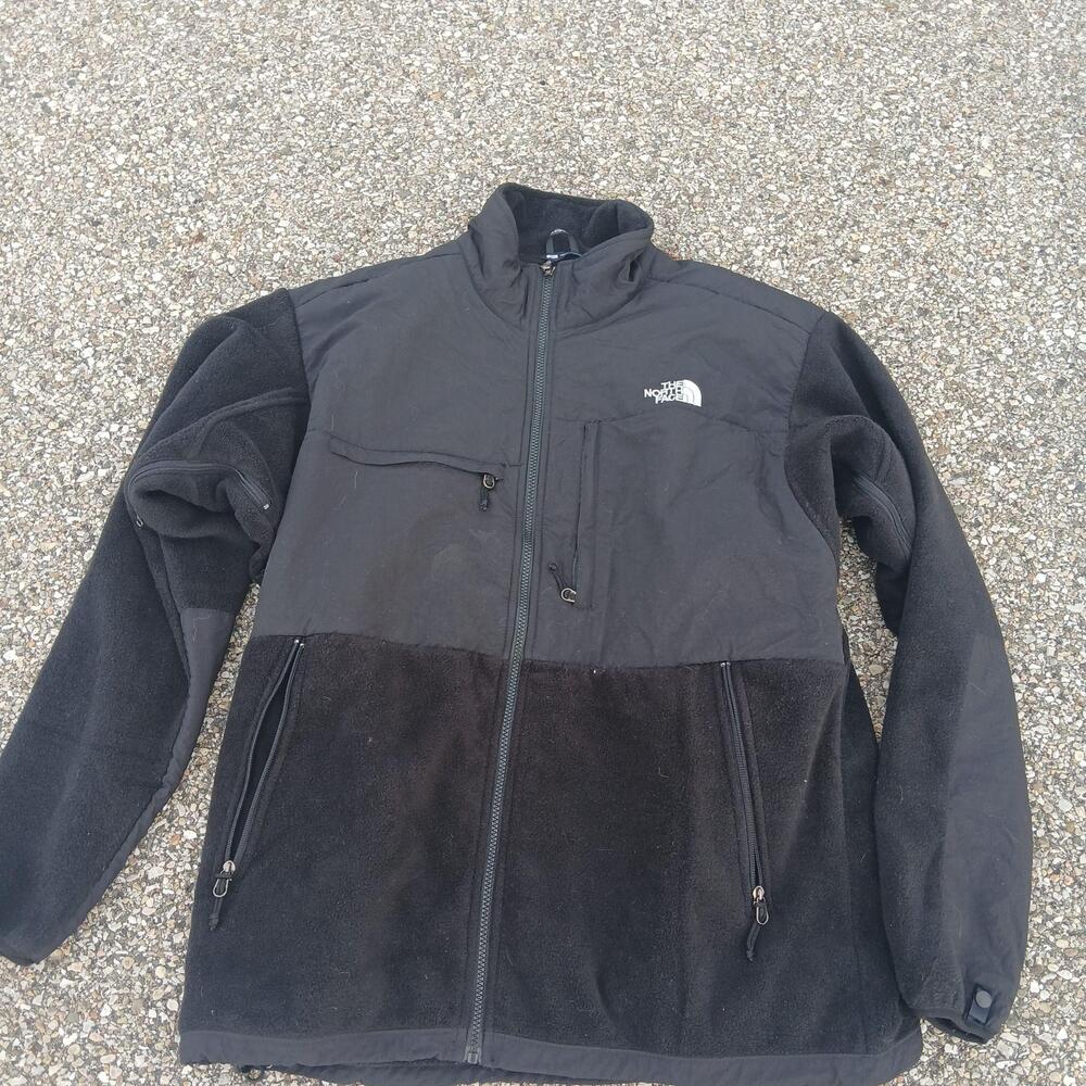 The North Face Jacket Mens 2XL Black Fleece Full Zip Windbreaker Outdoor